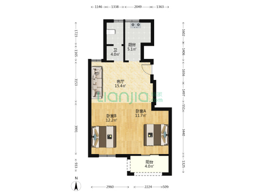 黄隘雅源名庭 2室1厅1卫 70平方