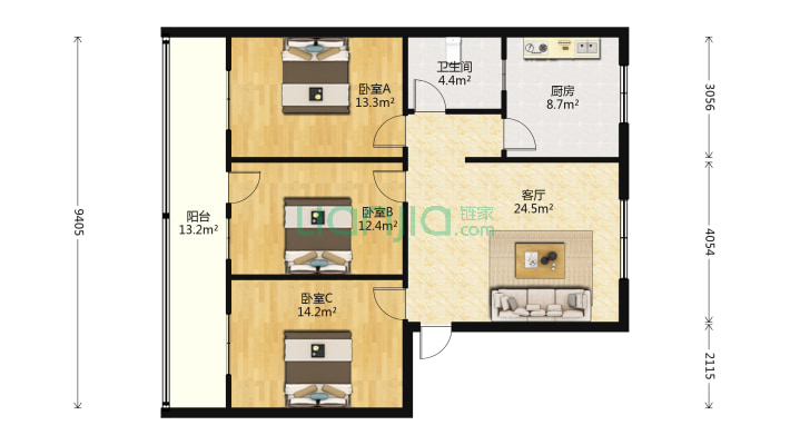 县棉织厂家属院二手房实景图