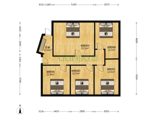 广场湖畔花园 1室0厅0卫 127平方
