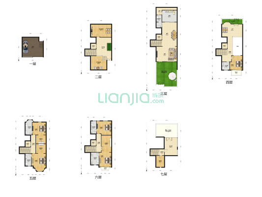 中海九号公馆一期 7室2厅6卫 201平方
