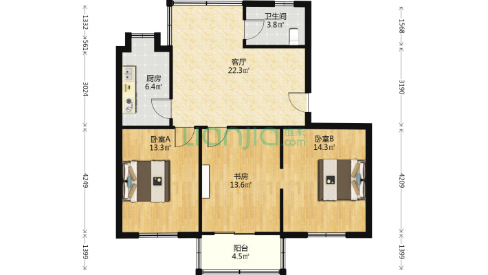百花街二手房实景图