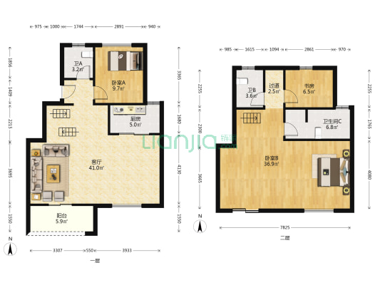 禹洲雍泽府 3室1厅3卫 134平方