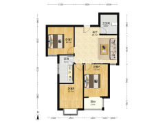 联合七号院 房本满二税低 好楼层 采光很不错-涿州联合七号院户型图