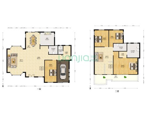 湖滨庄园 4室3厅4卫 323平方