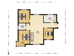 急售三利东区南北向三居，毛坯，价格美丽-涿州三利中和城二期C区户型图