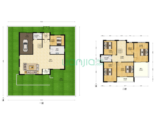 湖畔花园太子苑 5室1厅2卫 210平方