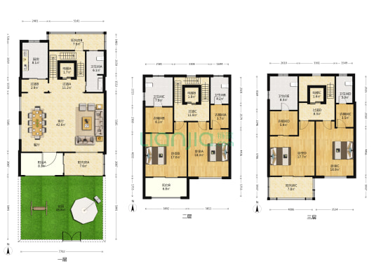 德禾御景花园 4室1厅5卫 256平方