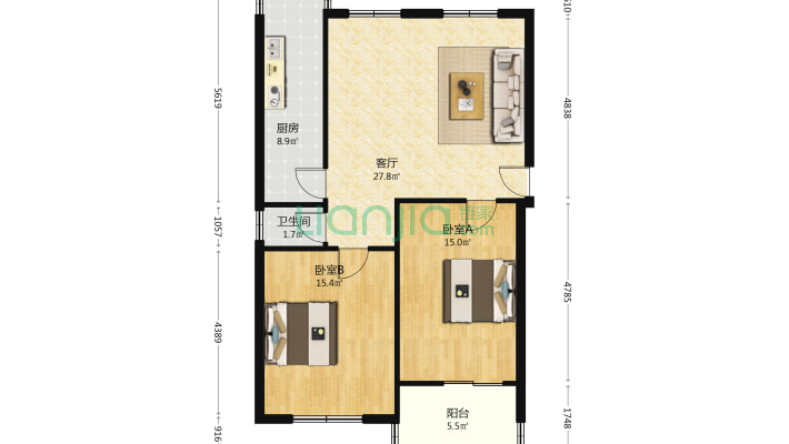 华龙路1052号二手房实景图