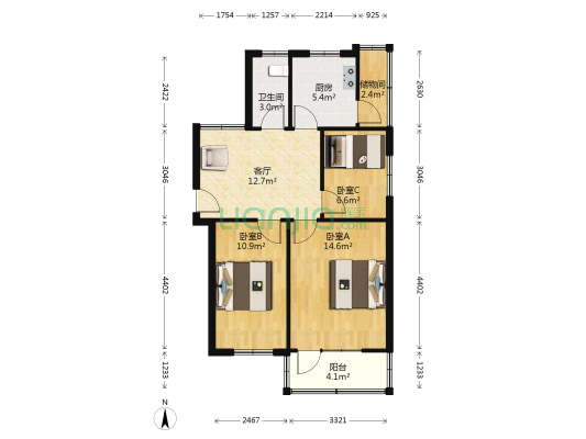 文化路79号院户型图