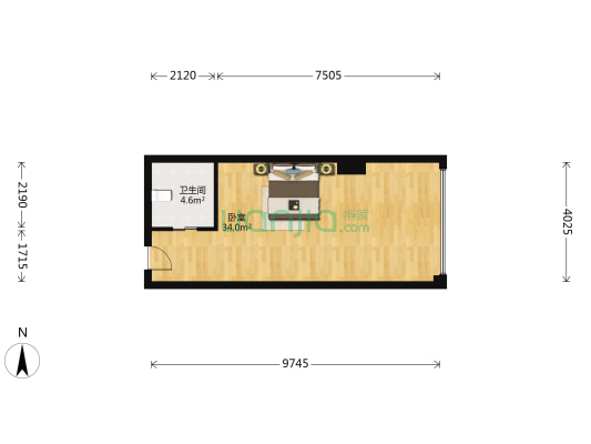 凯旋路22号附9号 1室0厅1卫 71平方
