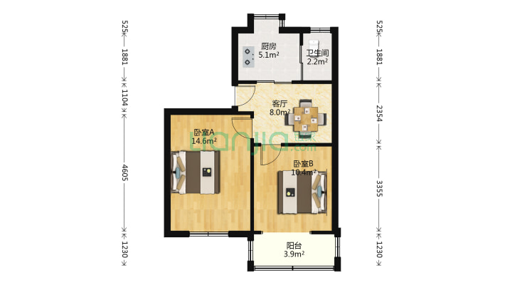 山湖村二手房实景图