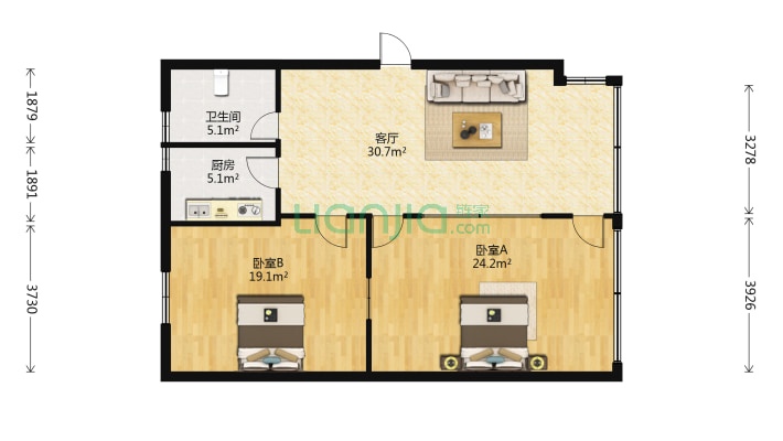 黄河路玉中住宅二手房实景图