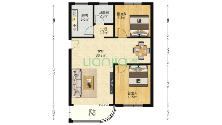 巴登街综合楼二手房实景图