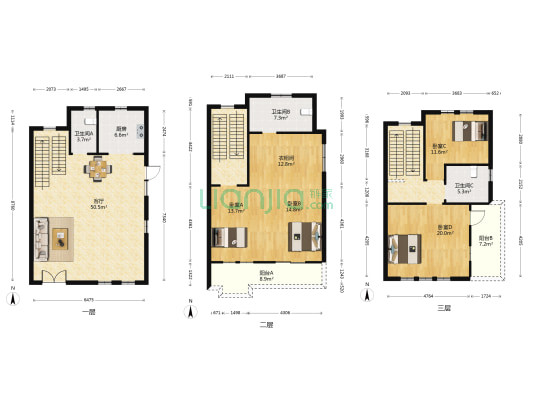 碧桂园生态城叠翠台 4室1厅3卫 202平方