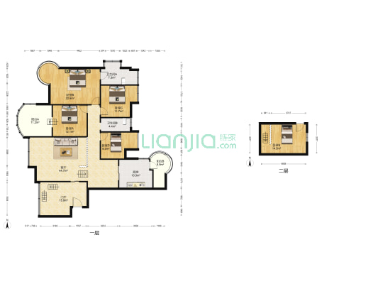 点金苑璧城大厦 5室1厅2卫 177平方