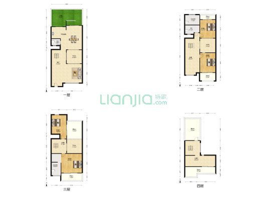小石城1区玫瑰园 4室1厅4卫 245平方
