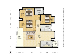 腾龙居洋房 三房双卫 前后朝小区 住家安静-重庆腾龙居公园华府户型图