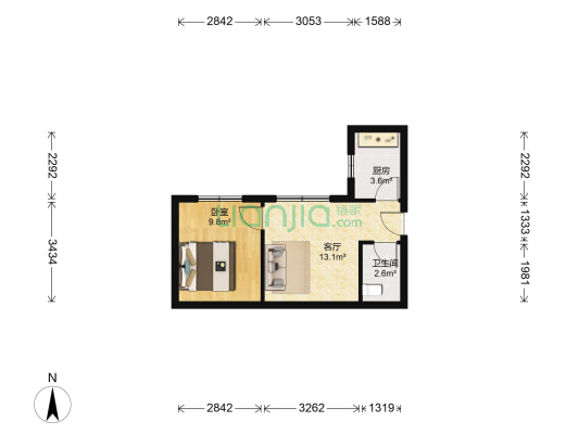 龙脊路78号 1室1厅1卫 36平方