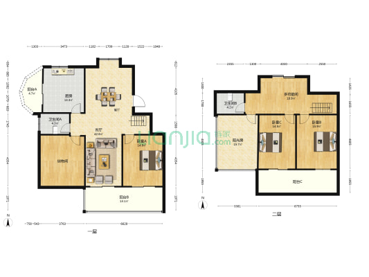 景乐花苑 4室1厅2卫 186平方