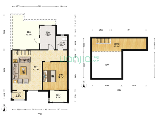 碧湖园 1室1厅1卫 63平方