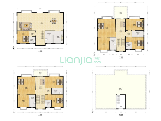 银屏山庄 9室3厅8卫 505平方