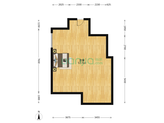 双桥小区 1室0厅0卫 80平方