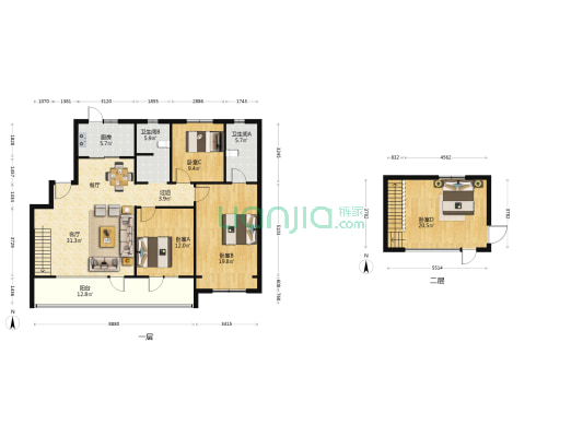 保利观堂东区 4室1厅2卫 154平方