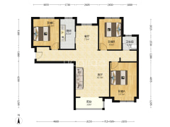 精装南北三居  格局好 采光好 小区绿化高，安静-涿州香邑溪谷上园户型图