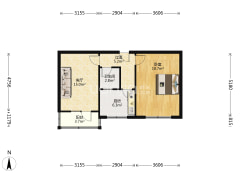 开发区  东兴小区 两居室 采光无影响-涿州东兴小区(涿州)户型图