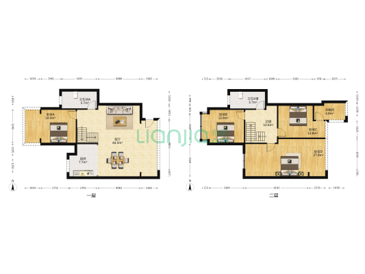 中建瑾和城润园 4室1厅2卫 136平方