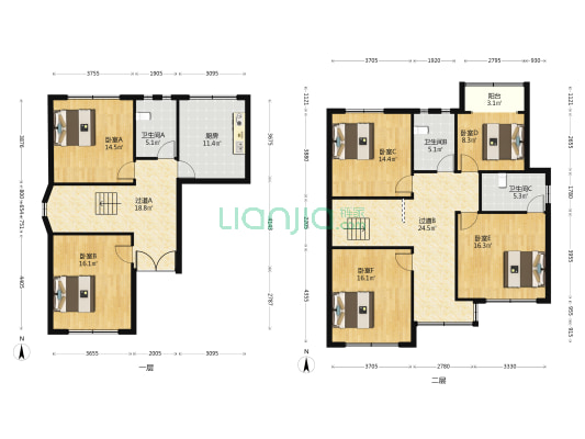 盈港花园(别墅) 6室0厅3卫 202平方
