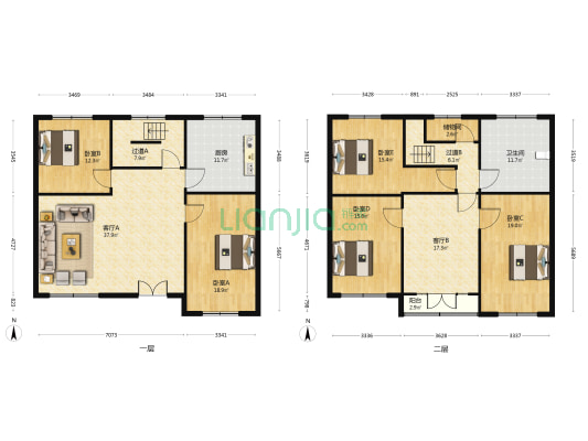 和欣社区 5室2厅1卫 229平方