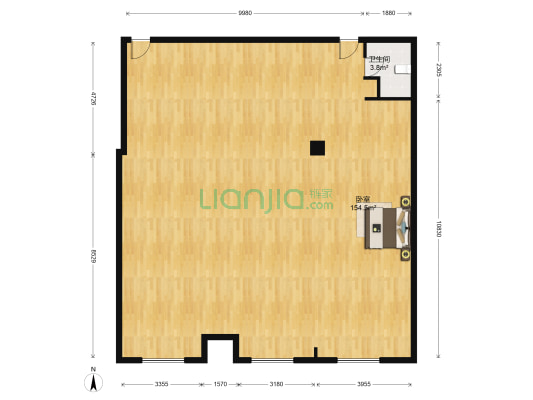 临港新天地 1室0厅1卫 192平方