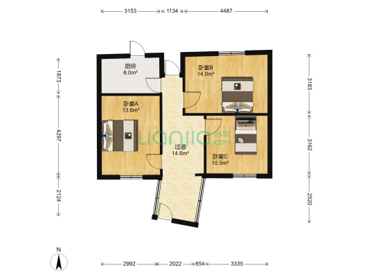 贵惠路125号 3室0厅0卫 71平方
