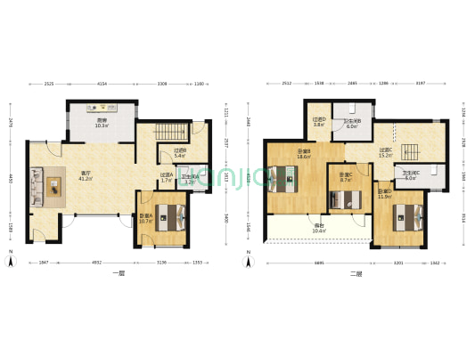 东方小镇·点星谷 4室1厅3卫 185平方