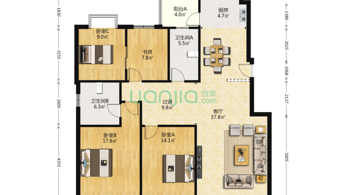 桃李家园北厢苑二手房实景图