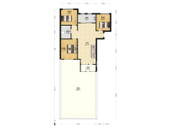 鸿坤理想湾一层带70平小院 环境好 采光好 视野好-涿州鸿坤理想湾北区户型图
