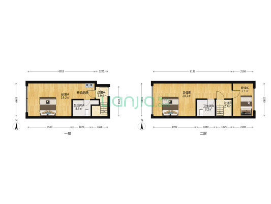 杭房揽翠 3室0厅2卫 44平方