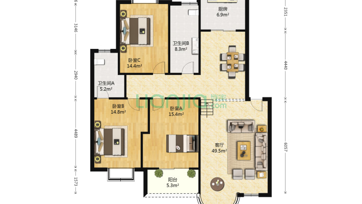 南山家园二手房实景图
