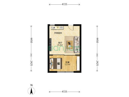 泰兴路355弄 1室1厅0卫 63平方