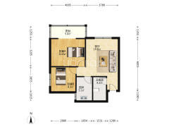 涿州市区 东兴北街 正规两居室 现房-涿州军怡公馆户型图