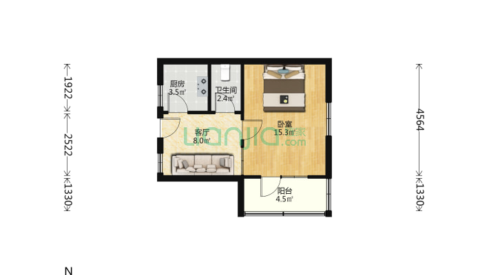 电站阀门厂宿舍二手房实景图