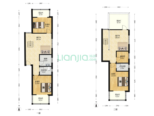 顺祥居 3室2厅2卫 132平方