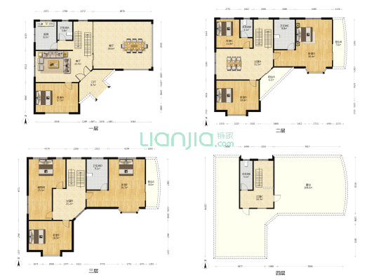 美心山庄 6室2厅5卫 344平方