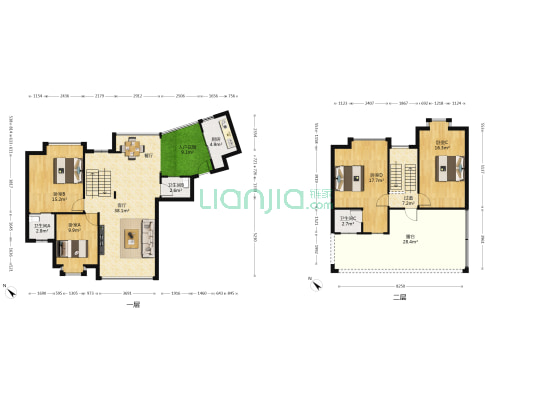 城市风景 4室1厅3卫 161平方