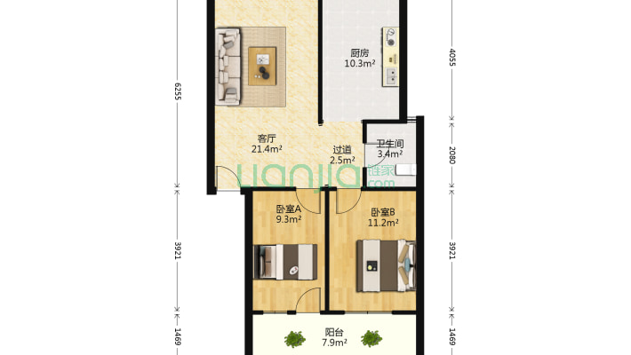 庐山南大道造漆厂宿舍二手房实景图