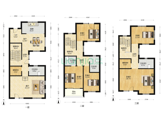 保亿风景水岸 5室2厅4卫 338平方