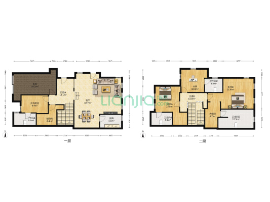 龙湖蓝湖郡西岸 4室1厅4卫 225平方