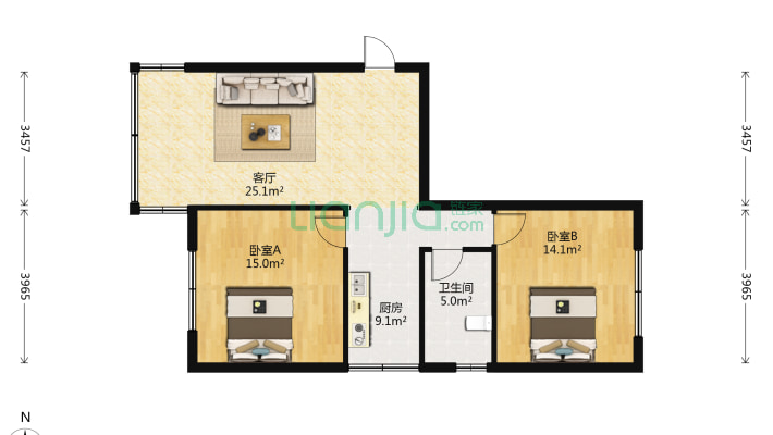 二桥路284号二手房实景图