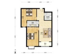 房本满二，配套齐全，采光无遮挡，可拎包入住-涿州翡翠滨江户型图